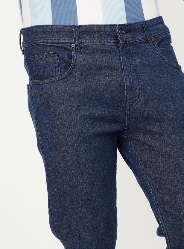 Men Solid Slim Fit Trousers