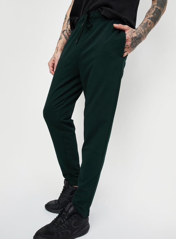 Men Solid Athleisure Track Pants