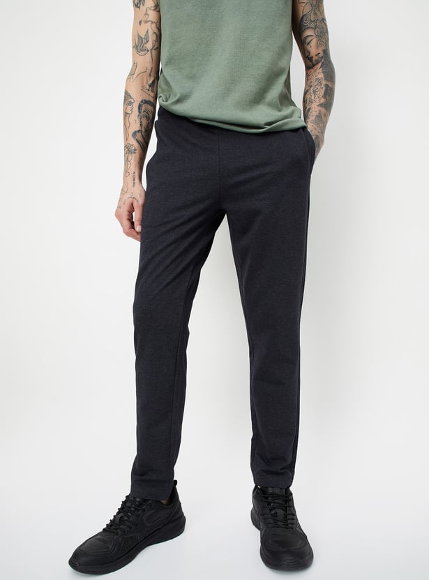Men Solid Athleisure Track Pants