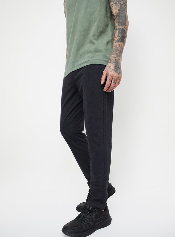 Men Solid Athleisure Track Pants