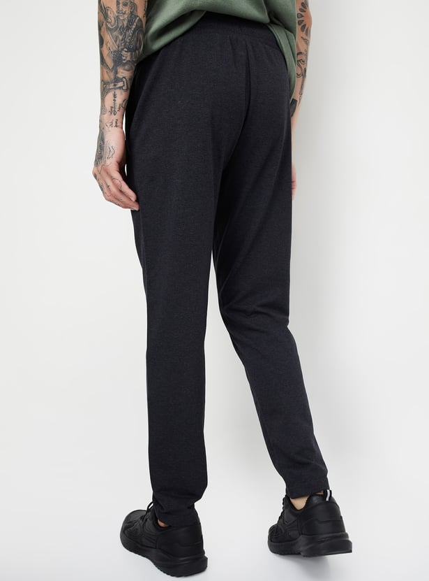 Men Solid Athleisure Track Pants
