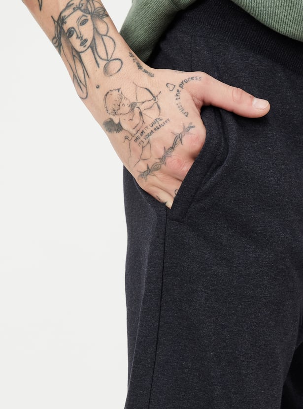 Men Solid Athleisure Track Pants