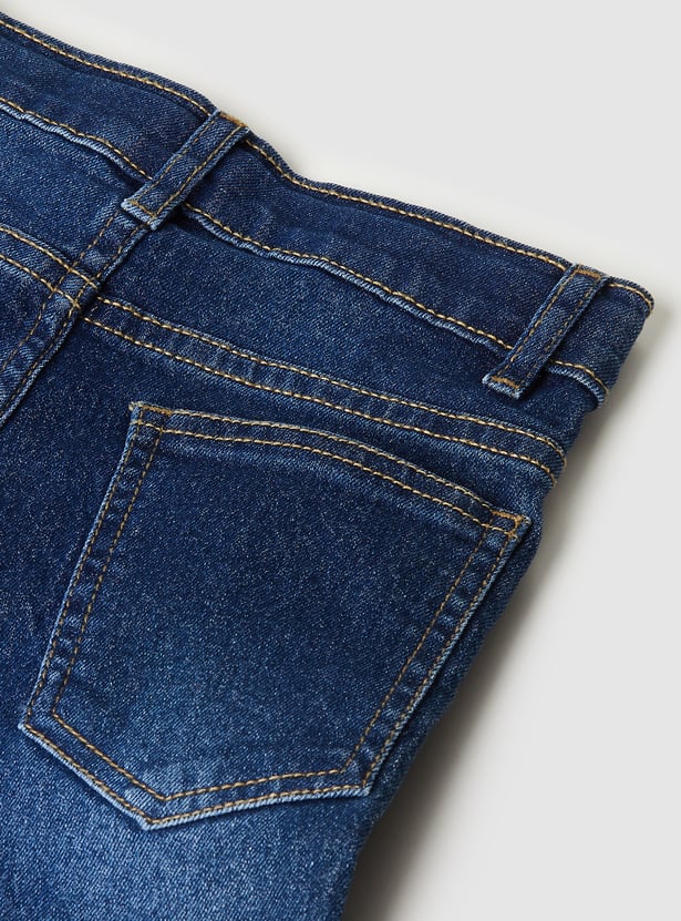 Boys Slim Fit Washed Jeans