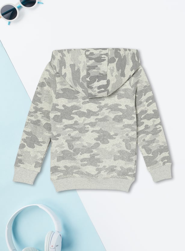 Boys Printed Hooded Sweatshirt