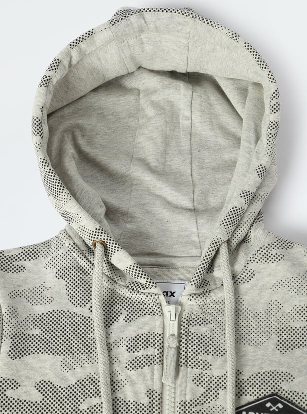 Boys Printed Hooded Sweatshirt