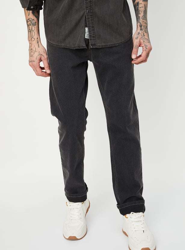 Buy Men Solid Regular Fit Jeans Online at just Rs. 699.0