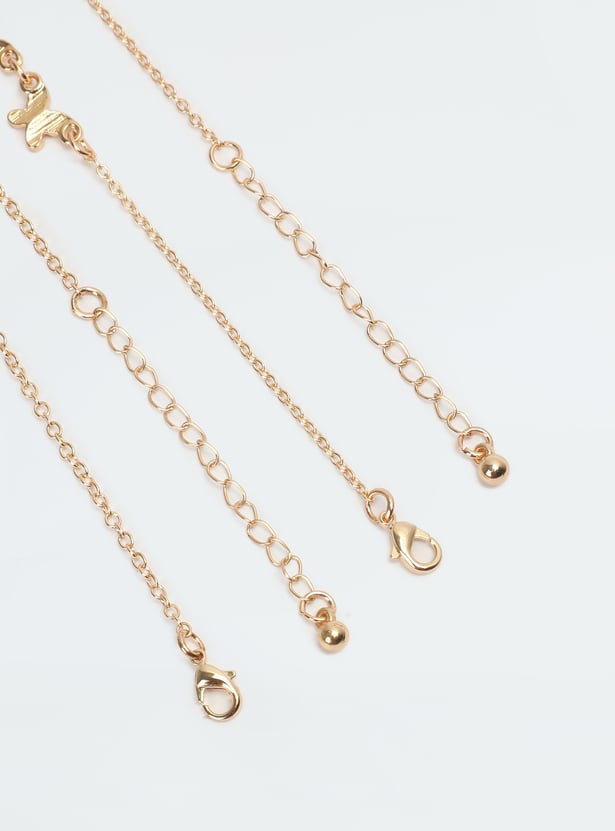 Women Embellished Anklet - Pack of 2