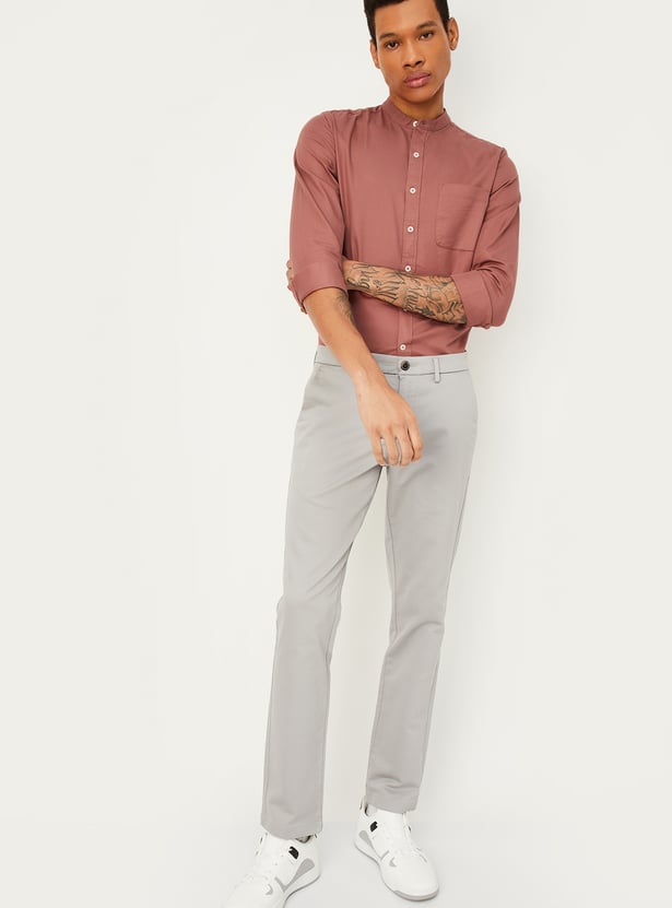 Men Regular Fit Solid Casual Shirt