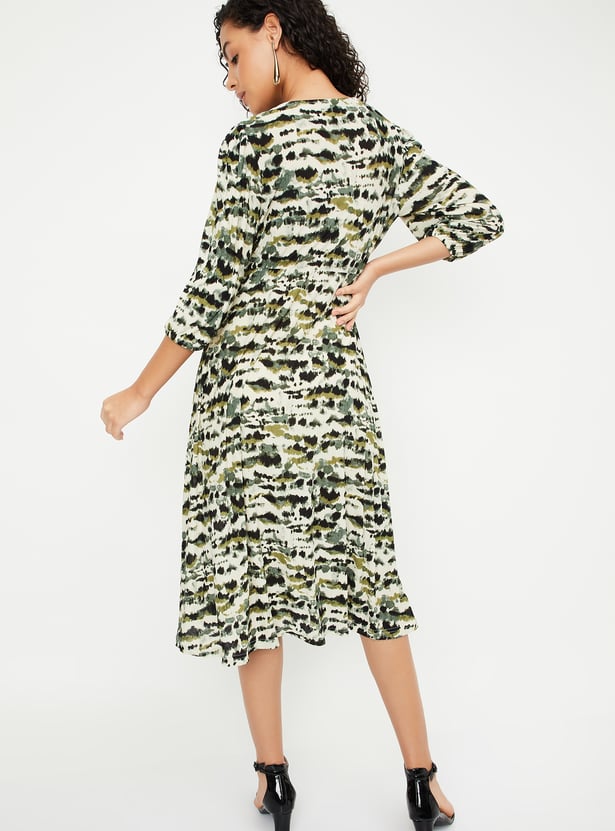 Women Printed Midi Dress
