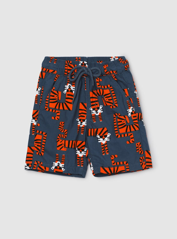 Boys Printed Elasticated Shorts