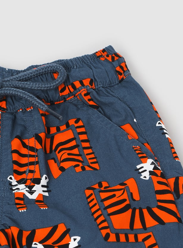 Boys Printed Elasticated Shorts