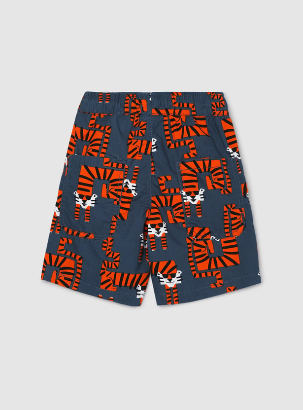 Boys Printed Elasticated Shorts