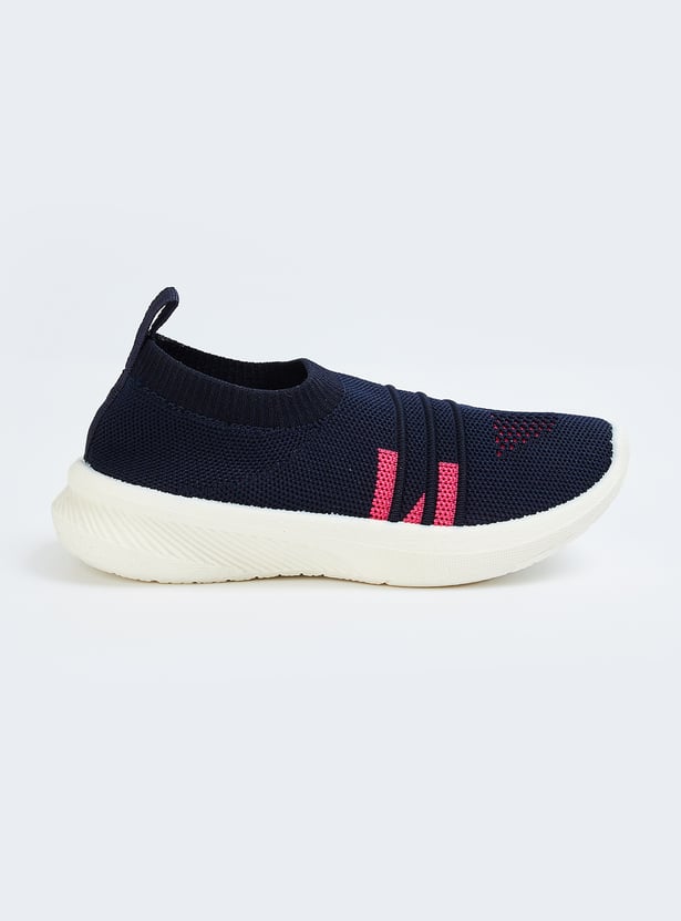 Girls Knit Slip-On Sports Shoes