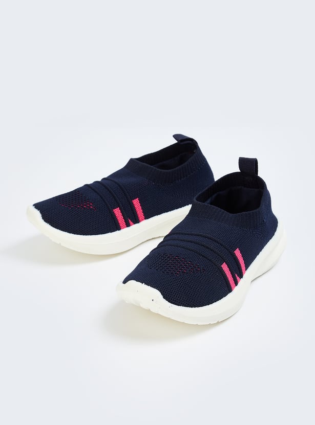 Girls Knit Slip-On Sports Shoes