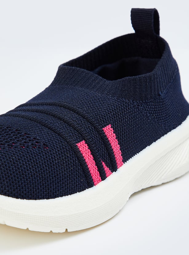 Girls Knit Slip-On Sports Shoes