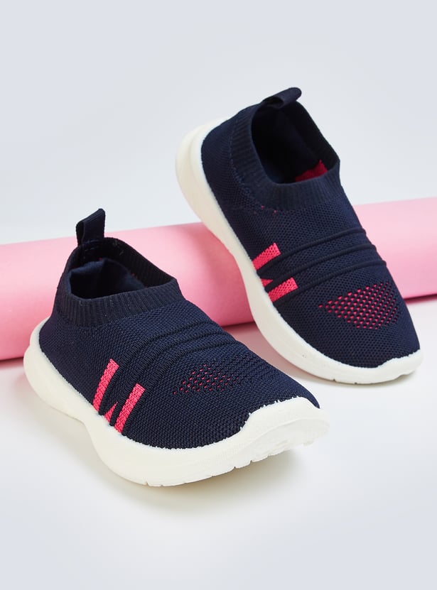 Girls Knit Slip-On Sports Shoes