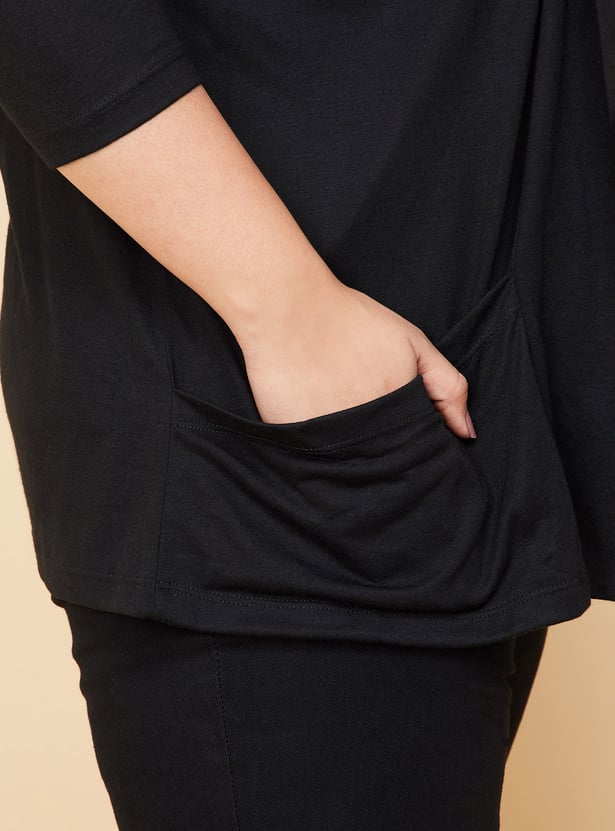 Women Solid Open-Front Shrug