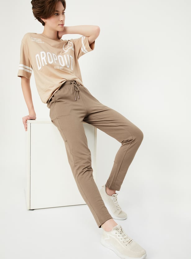 Women Solid Sports Track Pants