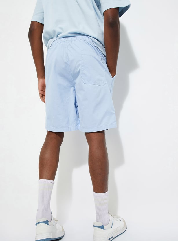 URB_N Men Slim Fit Solid Shorts