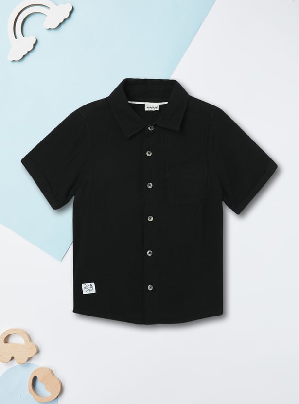 Boys Crinkled Casual Shirt