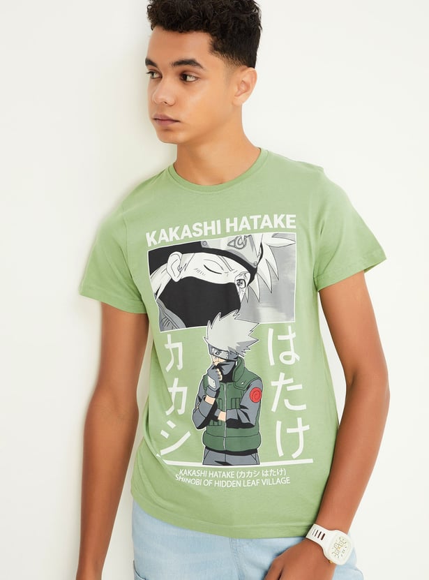 Boys Naruto Printed T-shirt