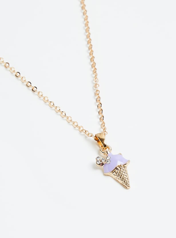 Girls Necklace Set with Ring and Bracelet