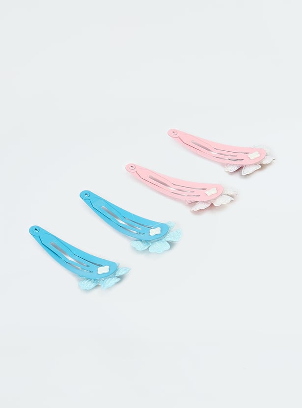 Girls Assorted Tic Tac Hair Clip - Pack of 4