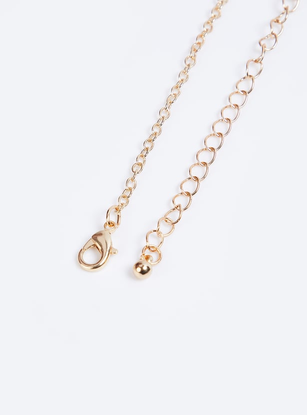 Women Embellished Layered Necklace