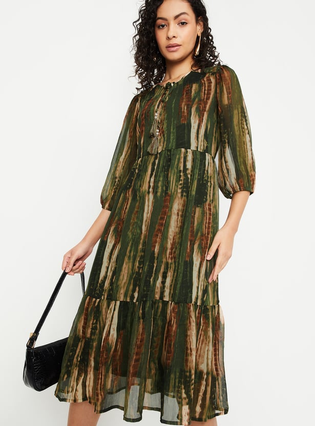 Women Printed Midi Dress