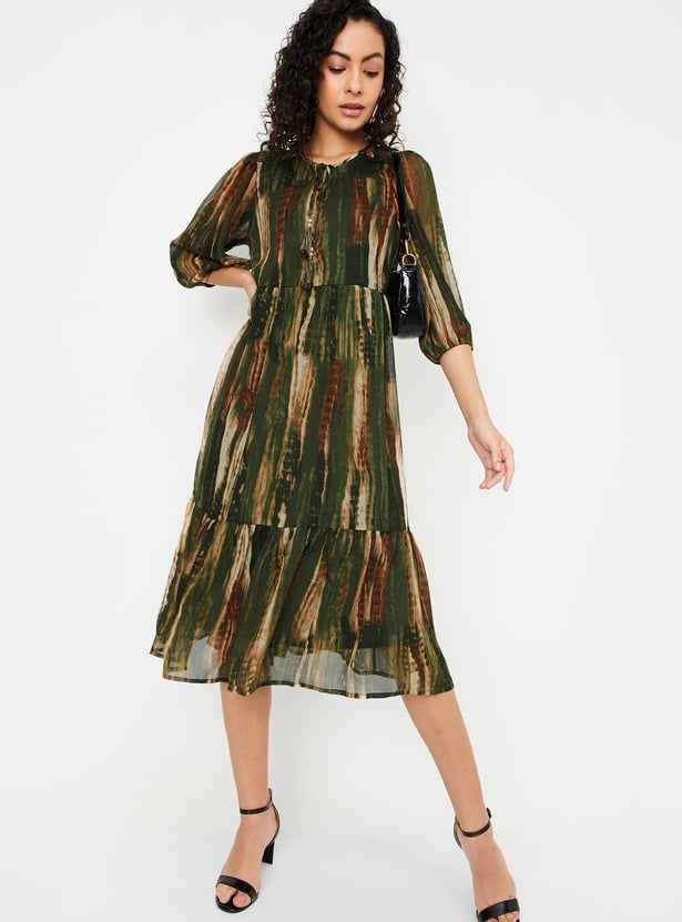 Women Printed Midi Dress