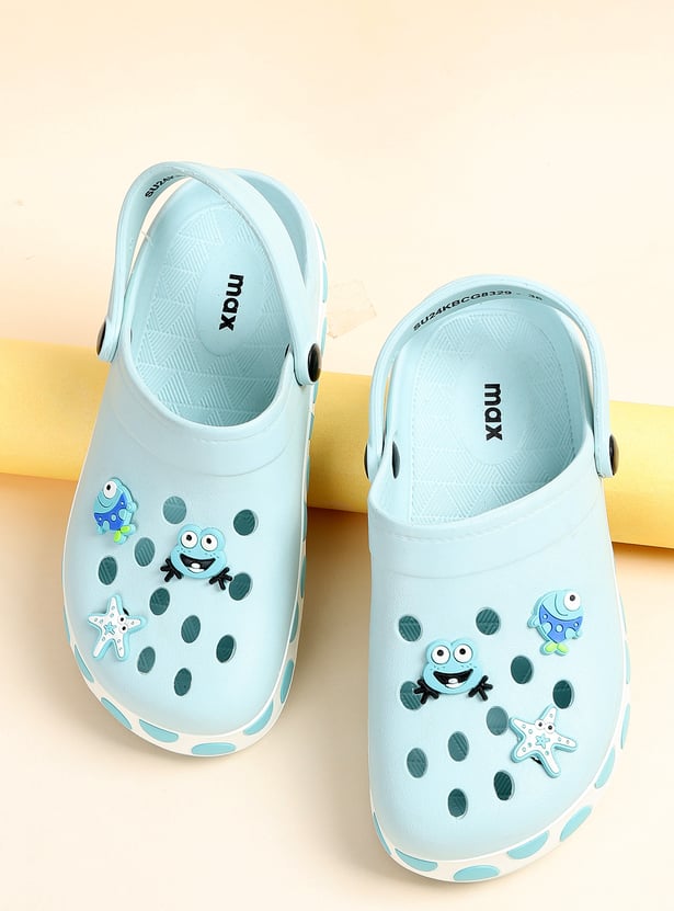 Girls Charm-Detailed Clogs