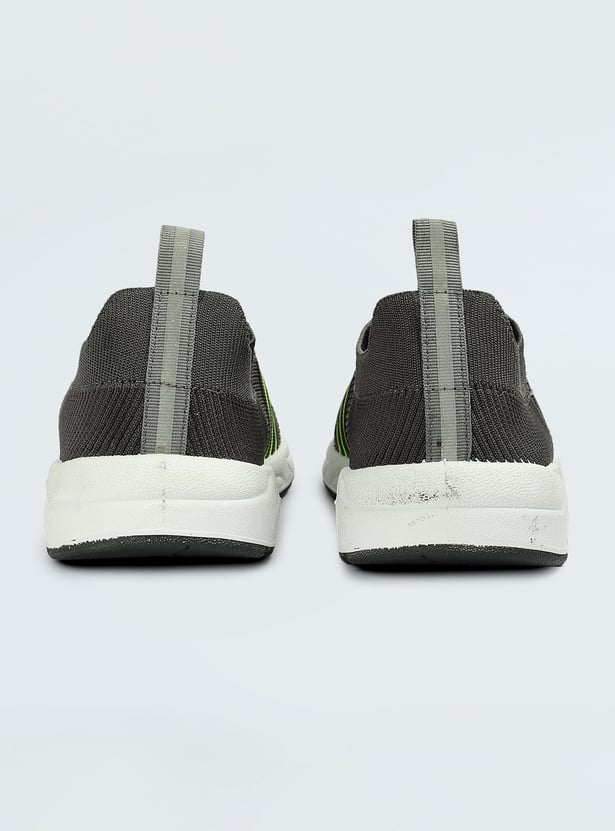 Boys Striped Slip-On Sports Shoes