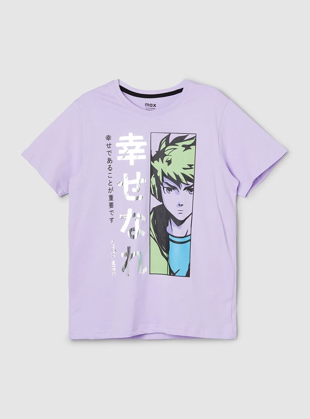 Boys Anime Printed T-shirt