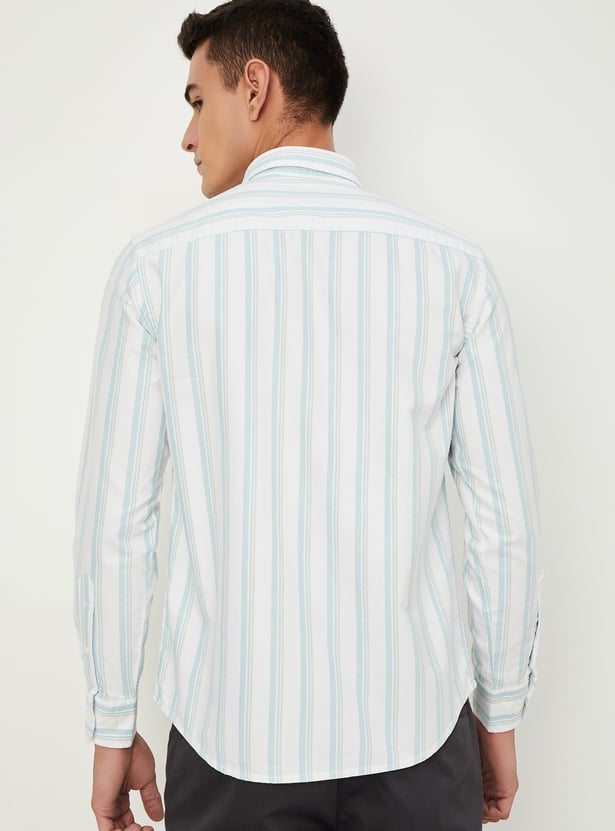 Men Regular Fit Striped Casual Shirt