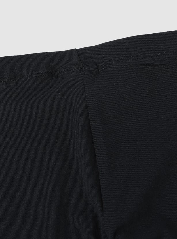 Girls Solid Knit Shorts - Pack of 2