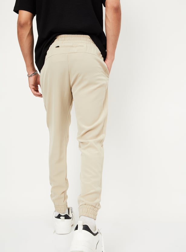 Men Solid Active Joggers