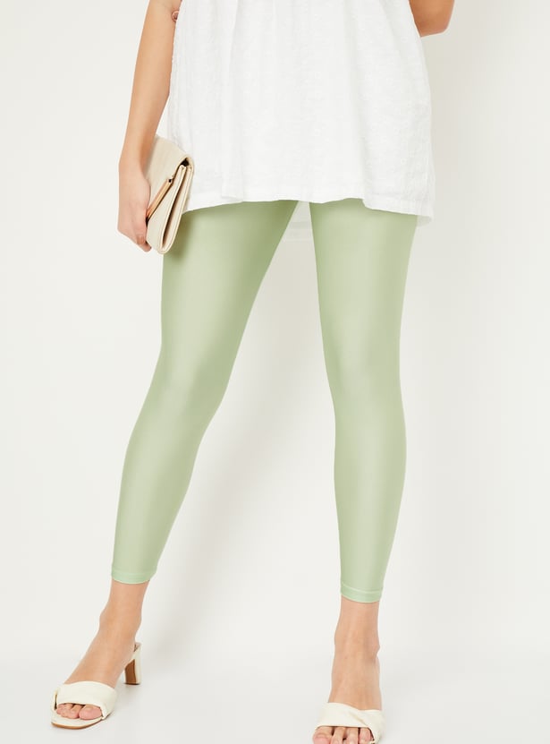 Women Shimmer Ankle-Length Leggings