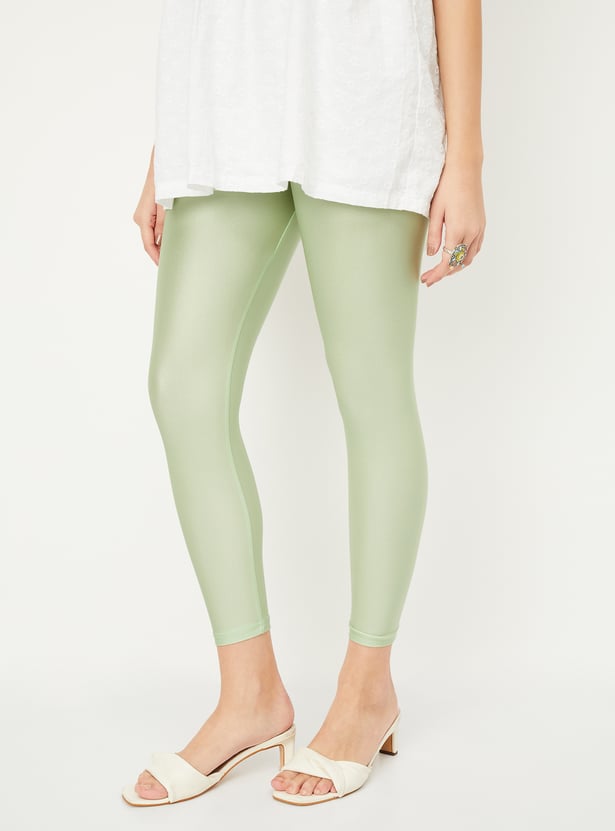 Women Shimmer Ankle-Length Leggings