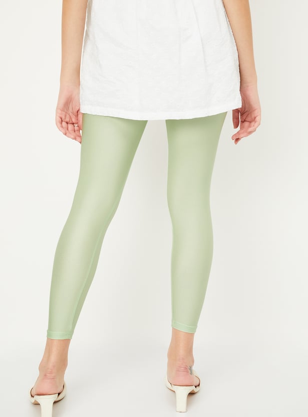 Women Shimmer Ankle-Length Leggings