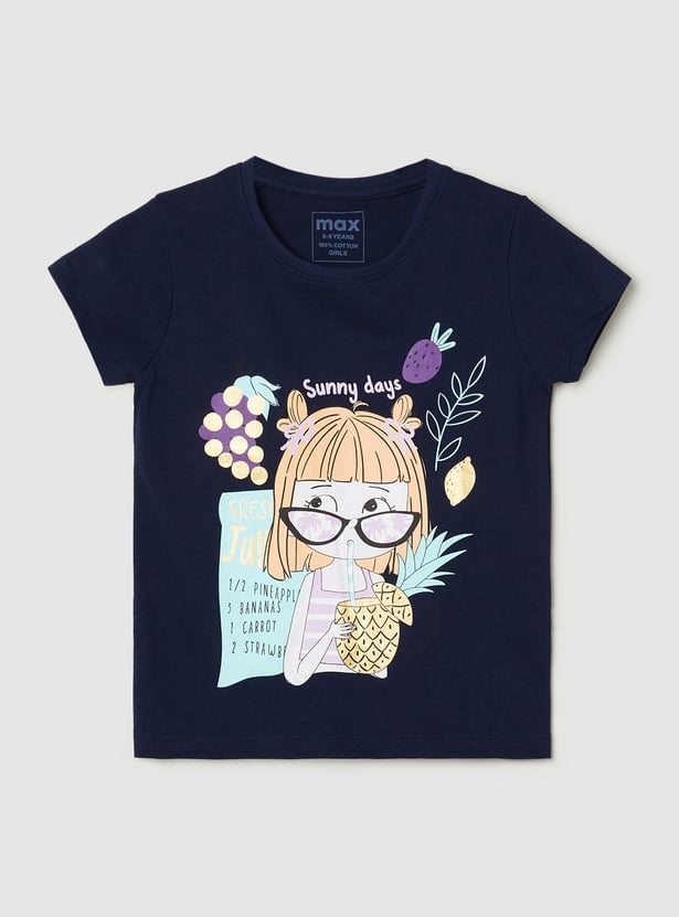 Girls Graphic Printed T-shirt