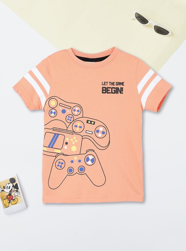 Boys Printed Shorts Set