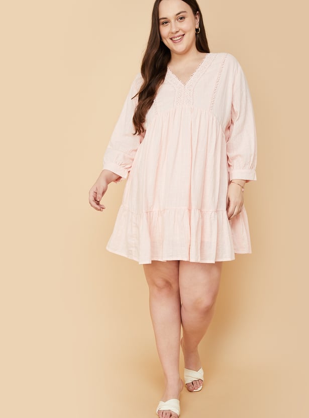 Women Lace Detail Tunic