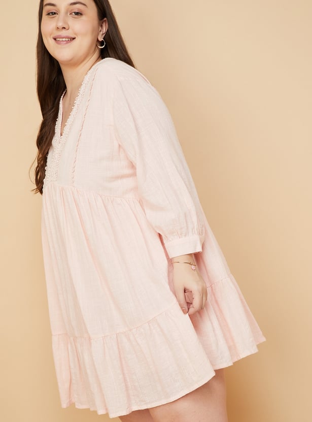 Women Lace Detail Tunic