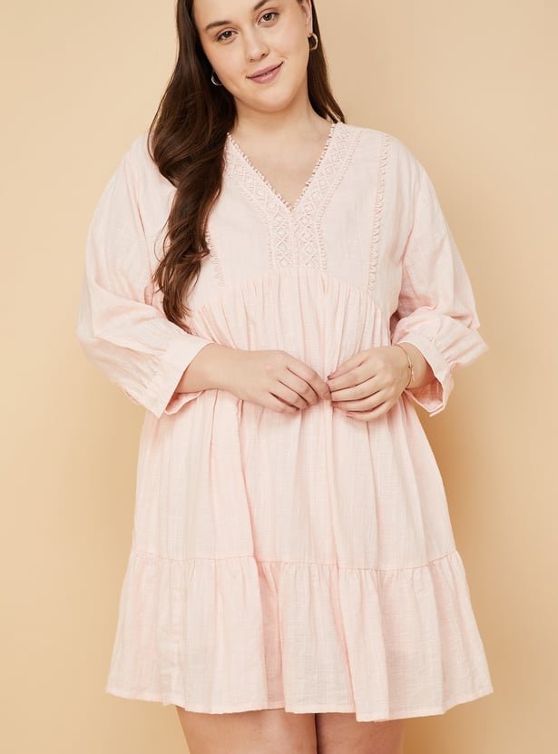 Women Lace Detail Tunic