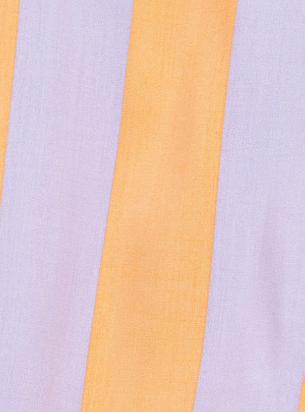 URB_N Men Oversized Striped Shirt