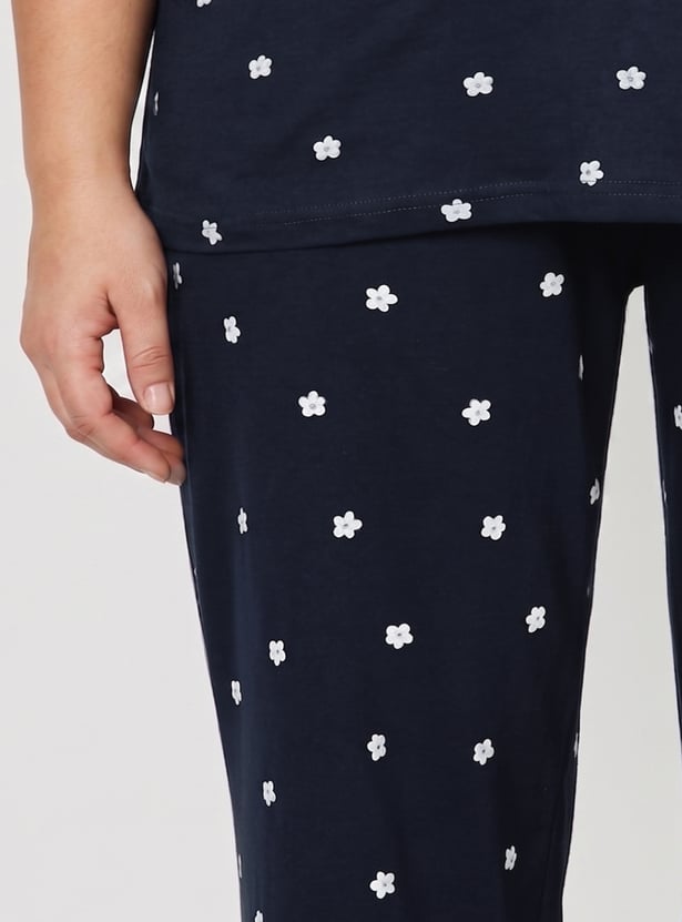 Women Printed PJ Set