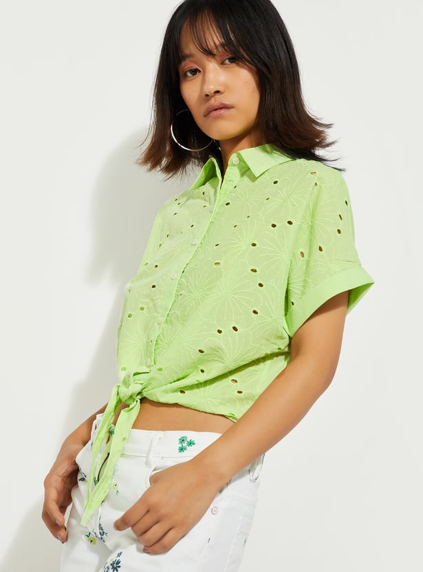 URB_N Women Schiffli Shirt