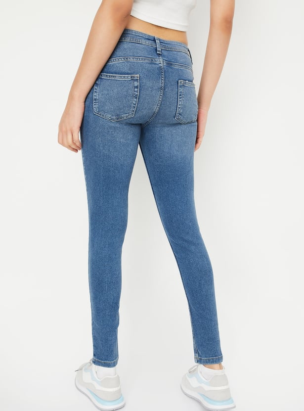 Women Skinny Fit Push-Up Jeans