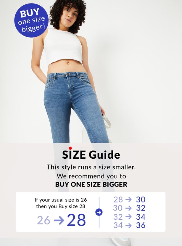 Women Skinny Fit Push-Up Jeans