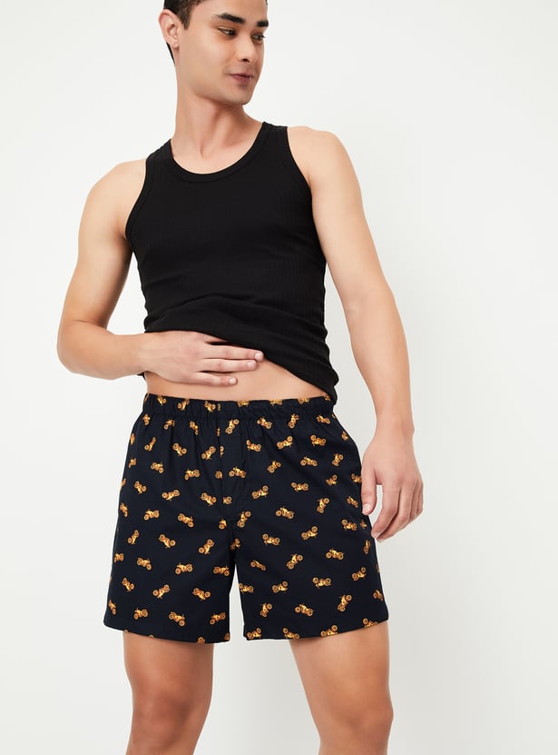 Men Printed Elasticated Boxers